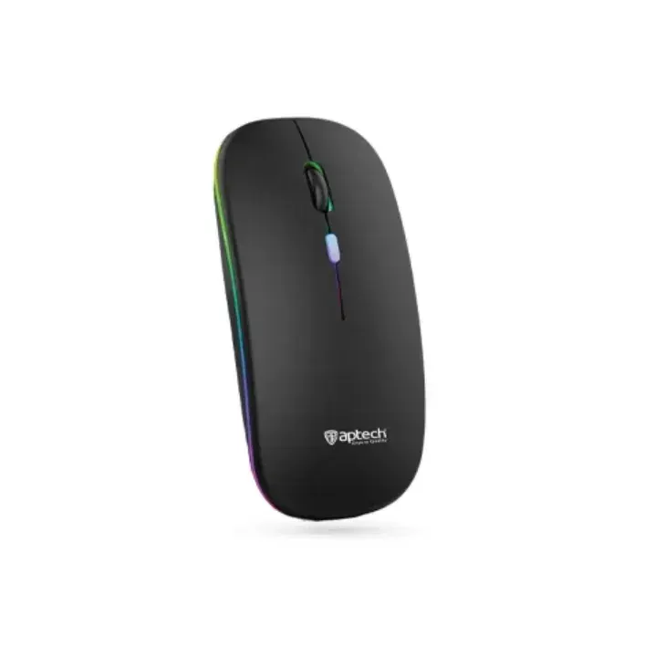 Aptech W61 Wireless Rechargeable Silent RGB Mouse
