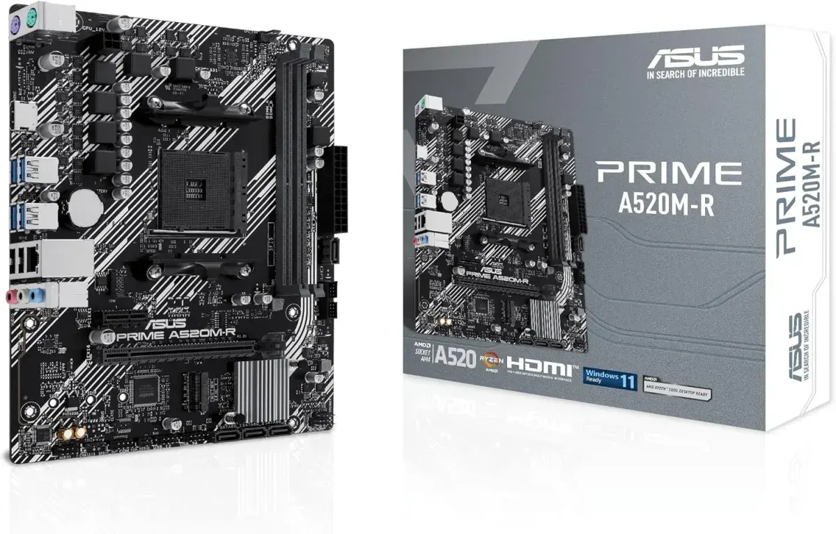 Asus PRIME A520M-R AM4 micro ATX Motherboard