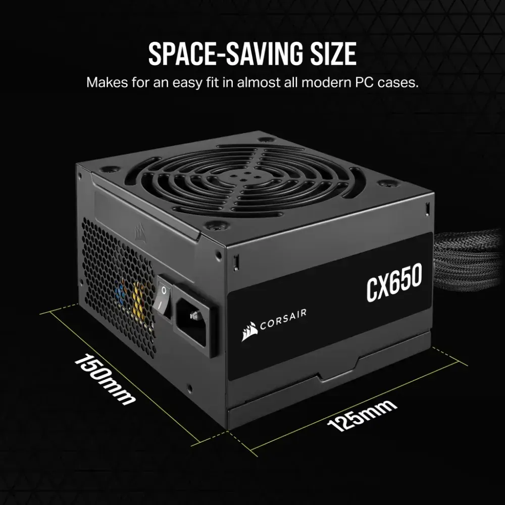 Corsair CX Series CX650 650W 80 PLUS Bronze ATX Power Supply