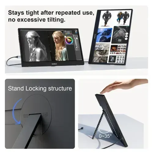 GEESUU LiuHe M156L1F 15.6″ FHD IPS Portable Monitor