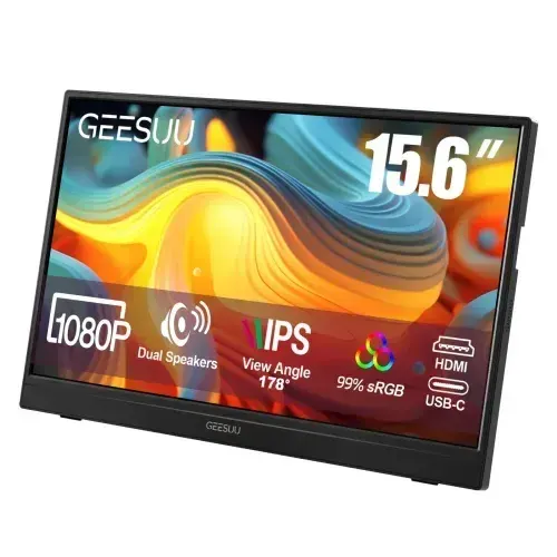 GEESUU LiuHe M156L1F 15.6″ FHD IPS Portable Monitor