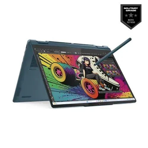Lenovo Yoga 7 2-in-1 14AKP10 Ryzen AI 5 340 14″ WUXGA OLED Touch Laptop Tidal Teal