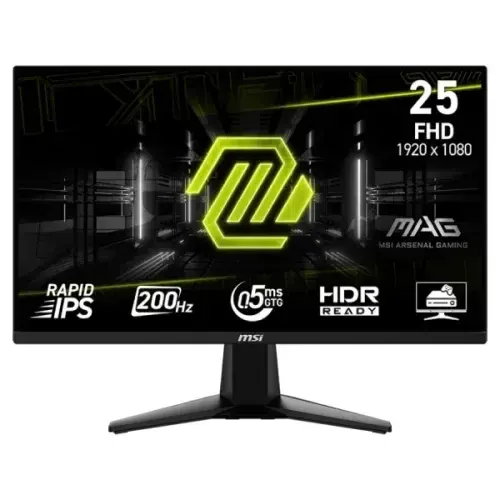 MSI MAG 255F E20 24.5″ 200Hz 0.5ms Rapid IPS FHD Gaming Monitor